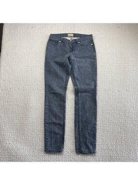 Y2K Roxy Denim Size 5 / 27 Womens Skinny Fit Low Rise Jeans Seagull Pattern